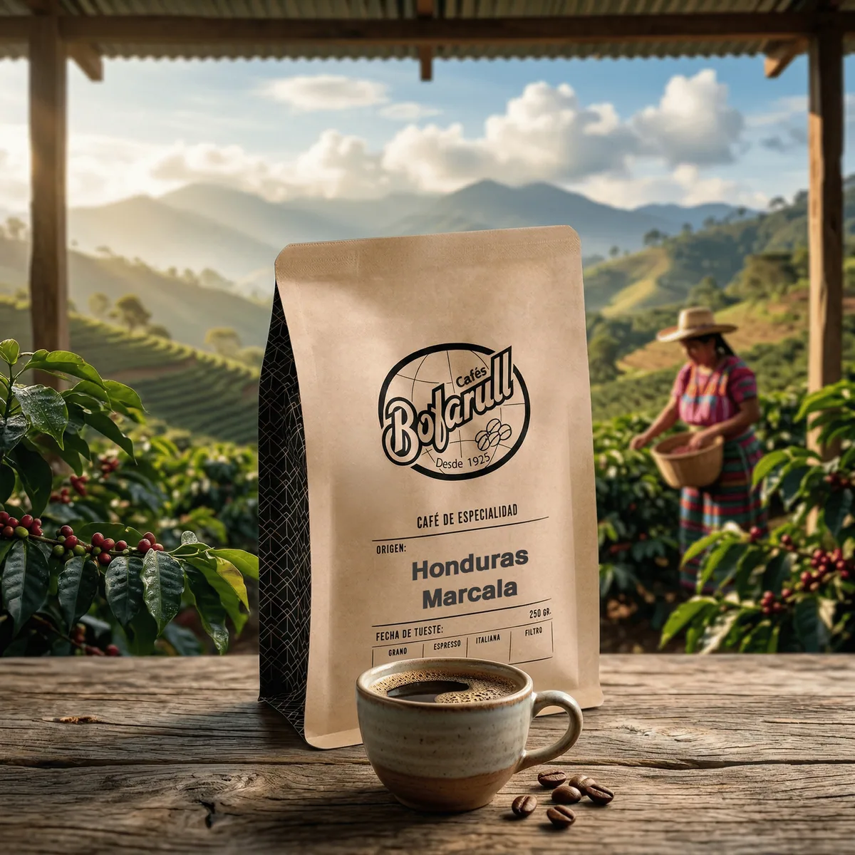 café honduras marcala 250gr coffee by cafès bofarull - café de especialidad