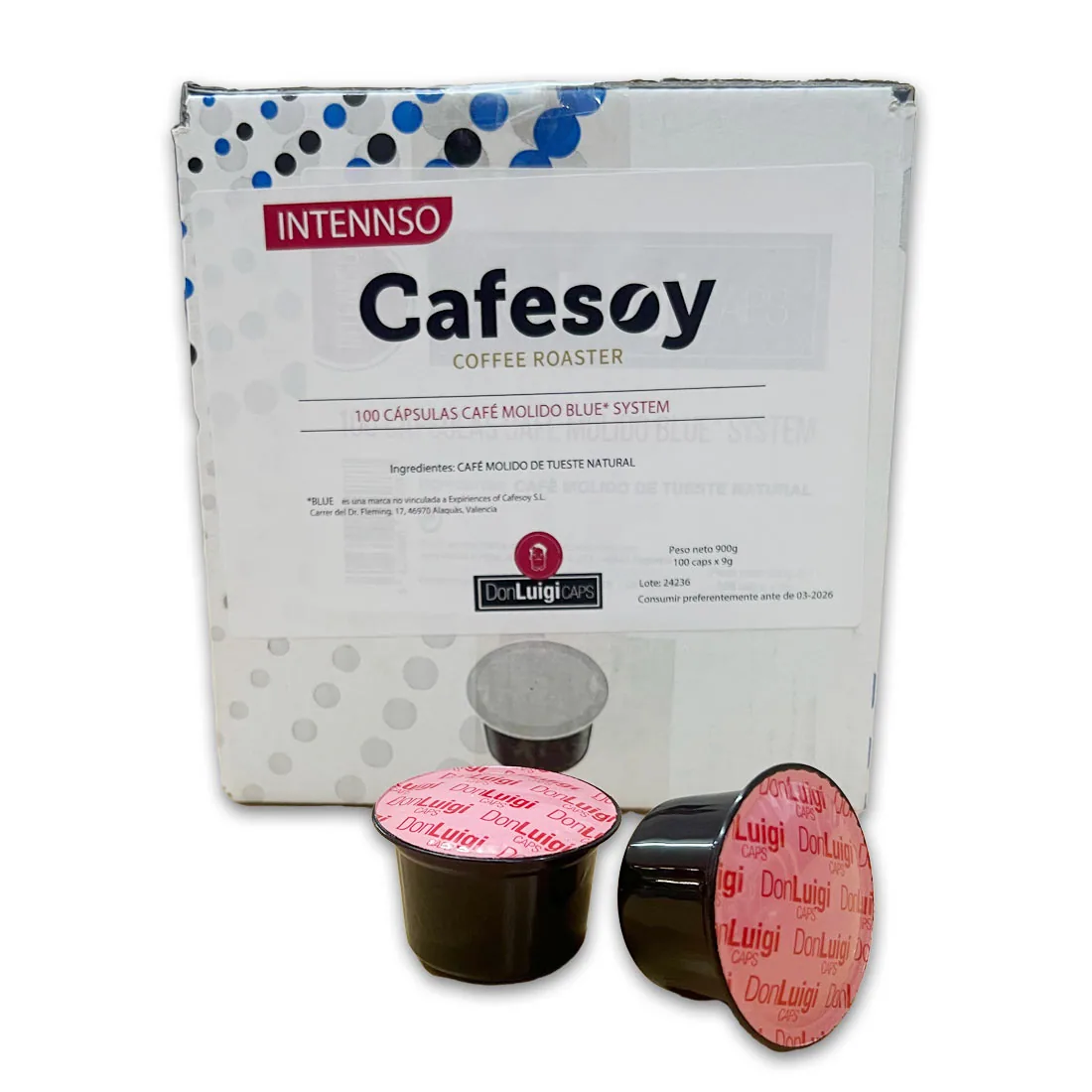 capsulas don luigi intensso blue 100 unidades - guatemala + vietnam + india coffee by cafés cafesoy | café especialidad | tienda café online