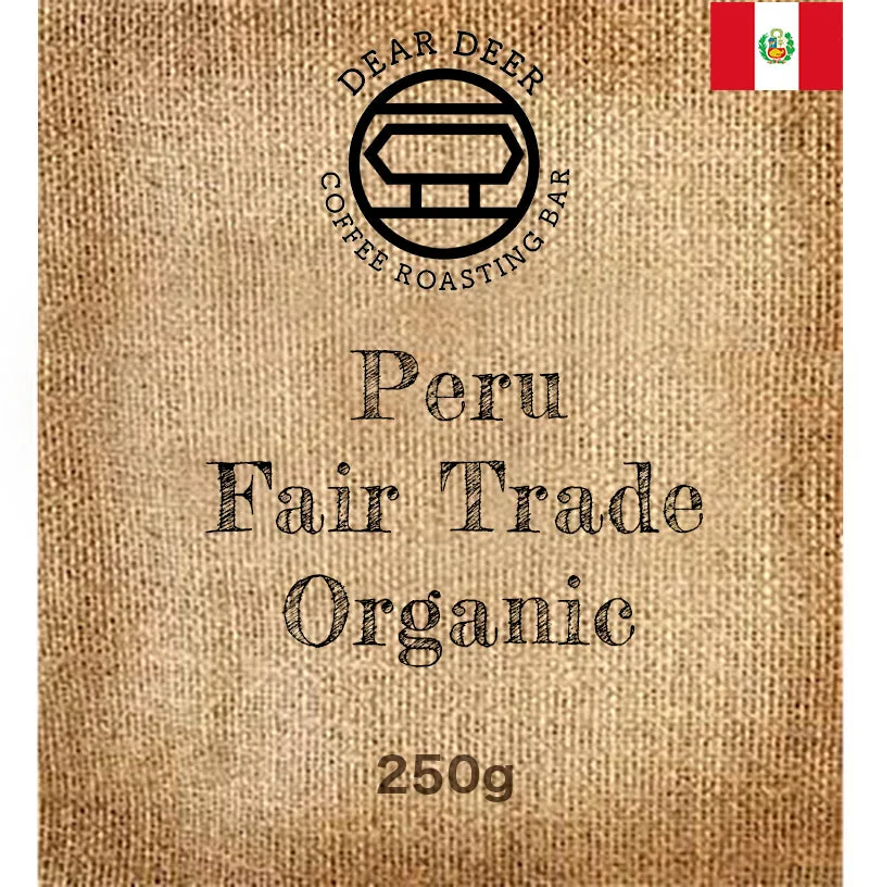 peru fair trade organic coffee by dear deer coffee roasting bar pakuranga