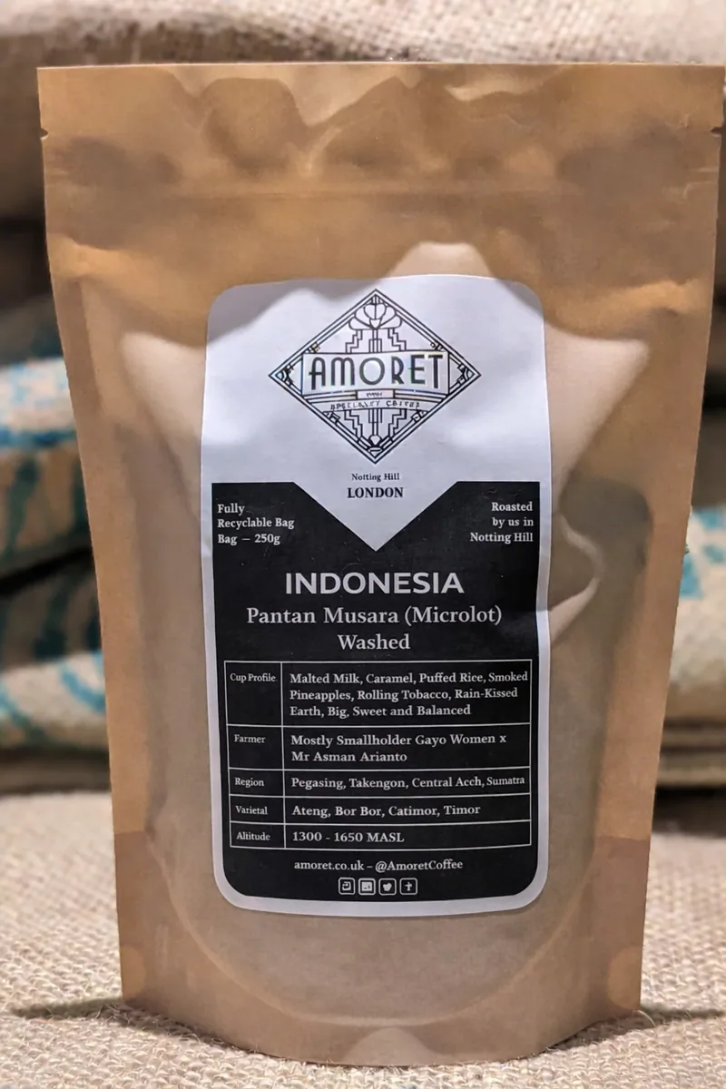 indonesia pantan musara (microlot) washed coffee by amoret coffee portobello