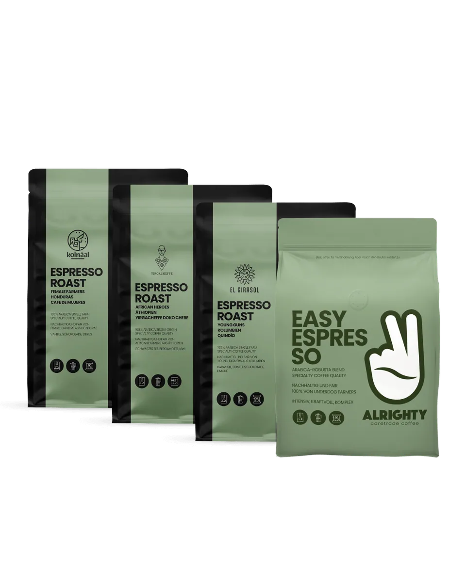 espresso probierset coffee by alrighty roastery & coffee shop