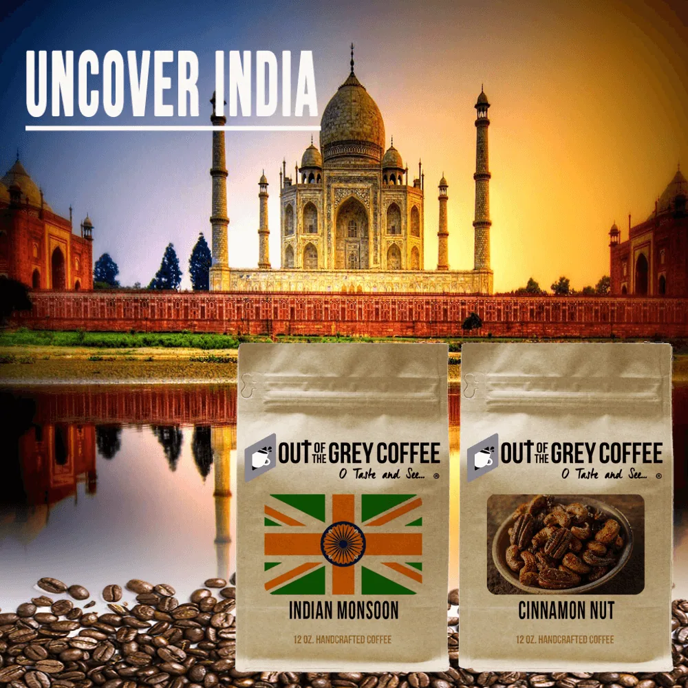 uncover india - handcrafted coffees coffee by out of the grey coffee/javajourneys.coffee