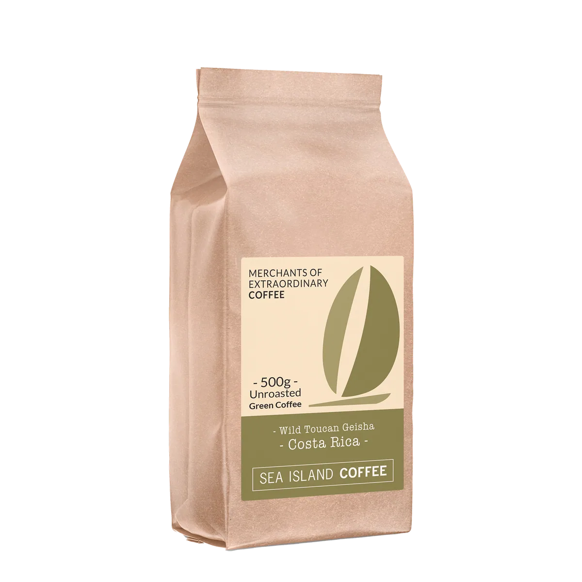 green wild toucan geisha, costa rica coffee by sea island coffee