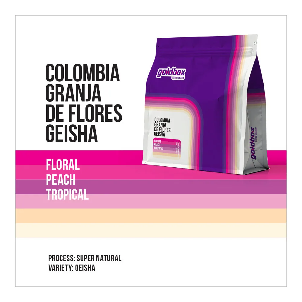 colombia geisha las flores coffee by gold box roastery
