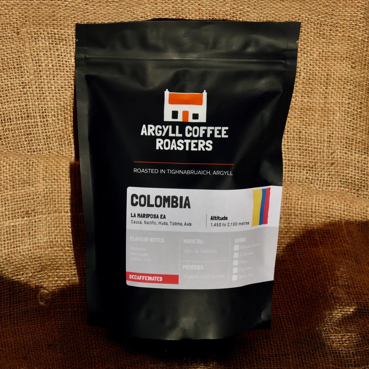 colombia la mariposa sugarcane ea decaf coffee by argyll coffee roasters
