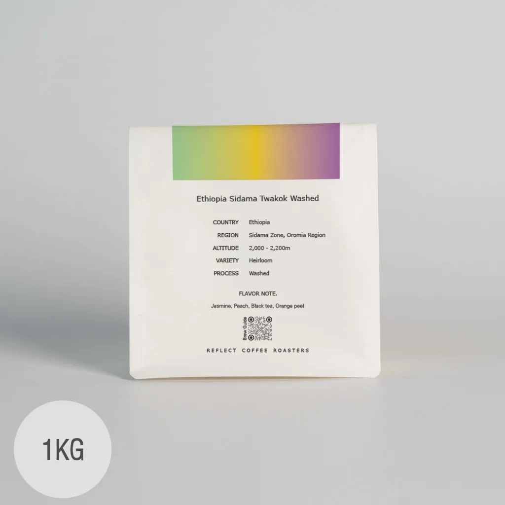 리플렉트커피 에티오피아 시다마 트와콕 워시드 1kg coffee by reflect coffee roasters
