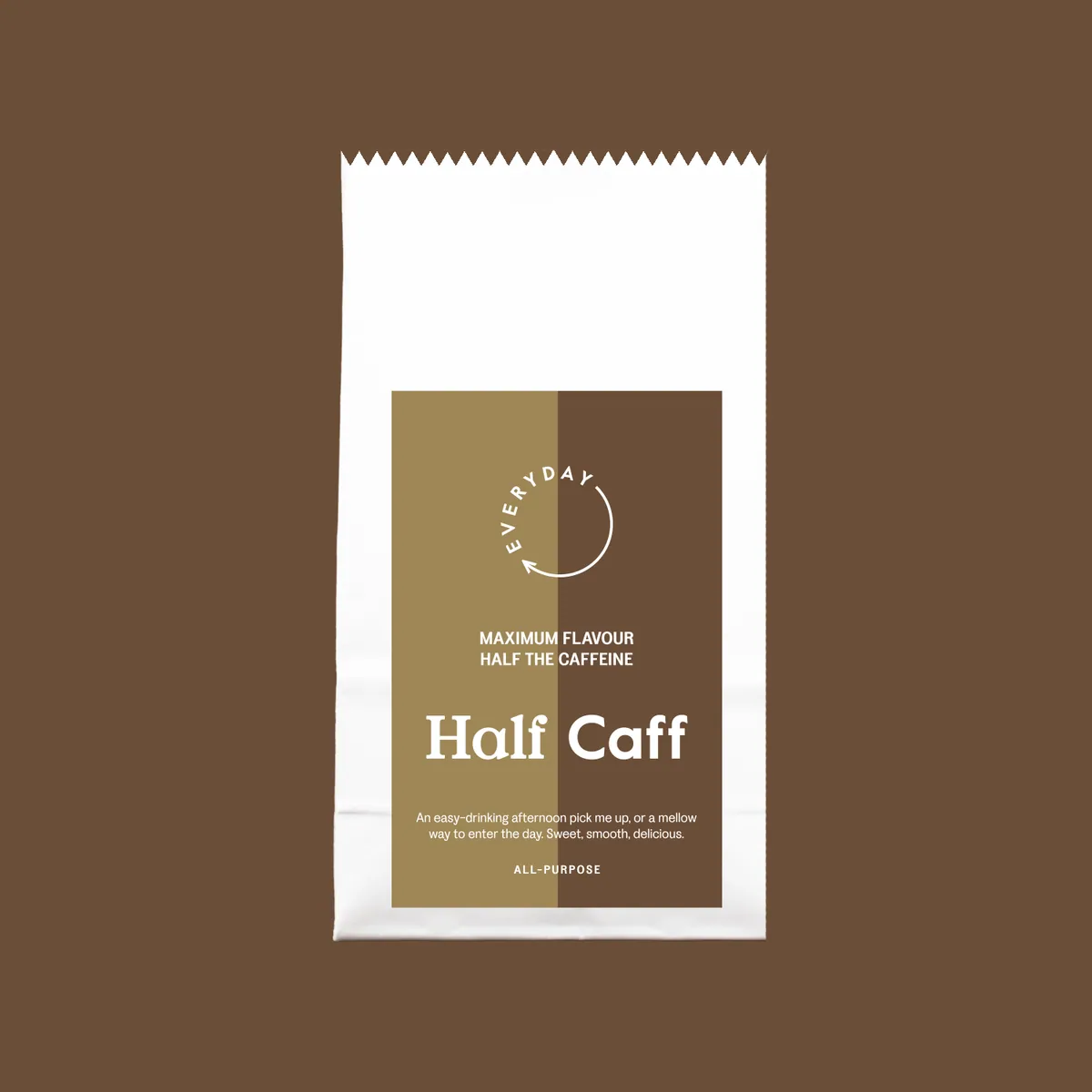 half caff blend coffee by everyday coffee