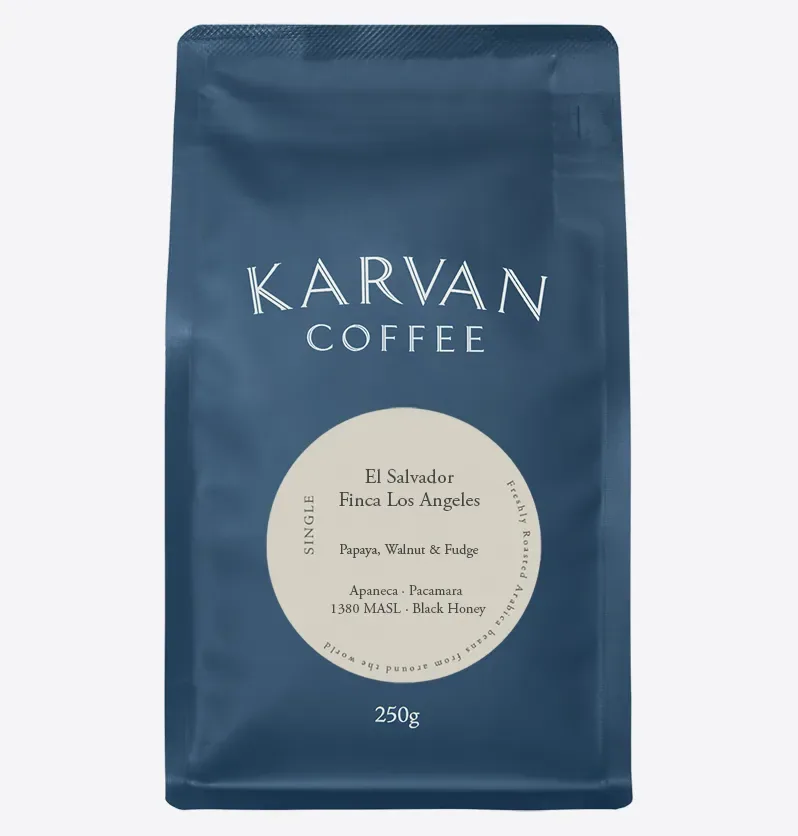 el salvador finca los angeles | espresso coffee by leaf bean machine