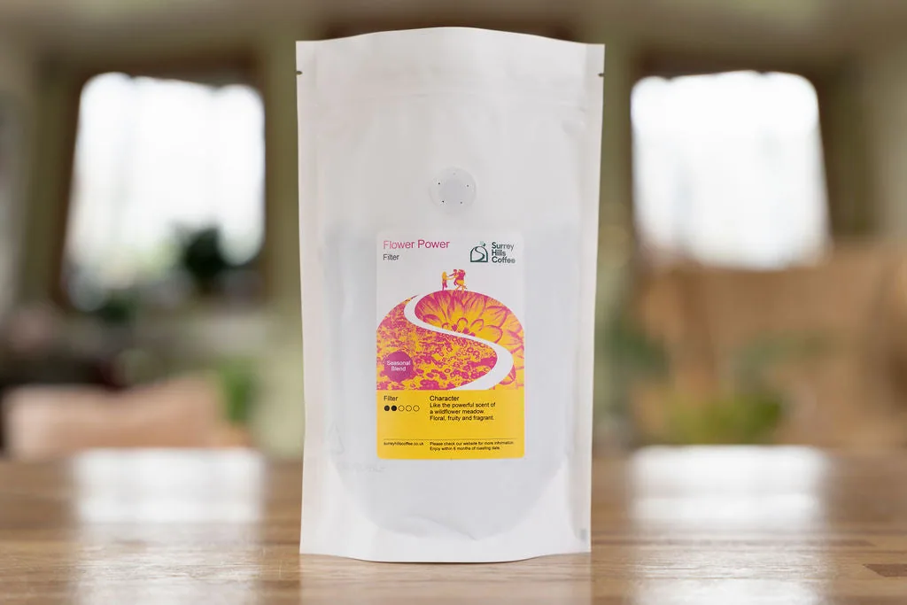 flower power - filter coffee by surrey hills coffee - roastery