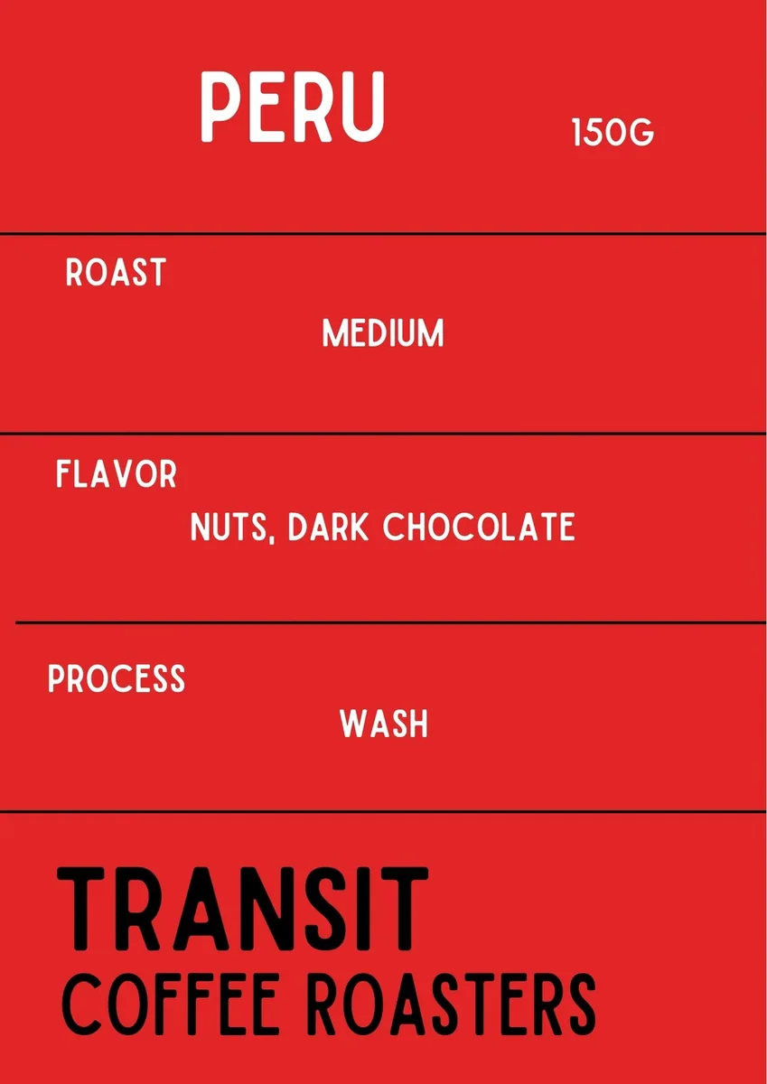 peru ペルー(中煎) 150g coffee by transit coffee roasters