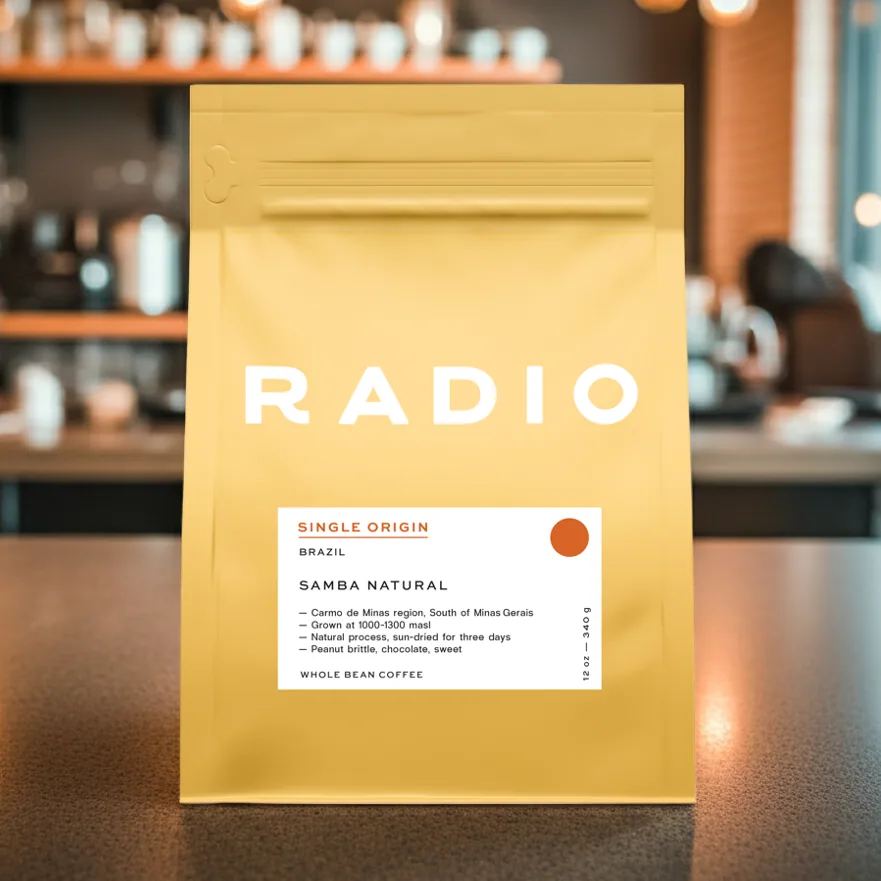 brazil: samba natural coffee by radio roasters coffee