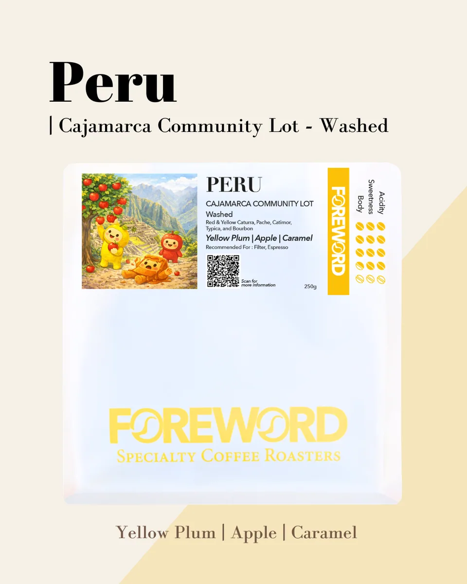 peru cajamarca community lot - washed coffee by foreword specialty coffee roasters