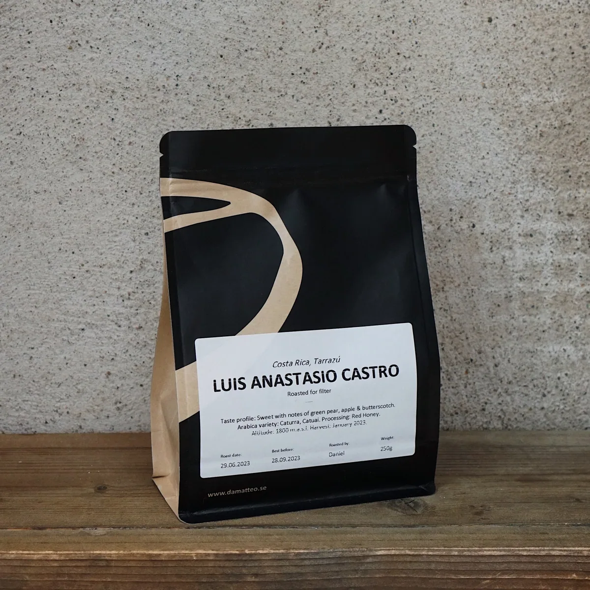 costa rica - luis anastasio castro 1 kg - costa rica coffee by da matteo