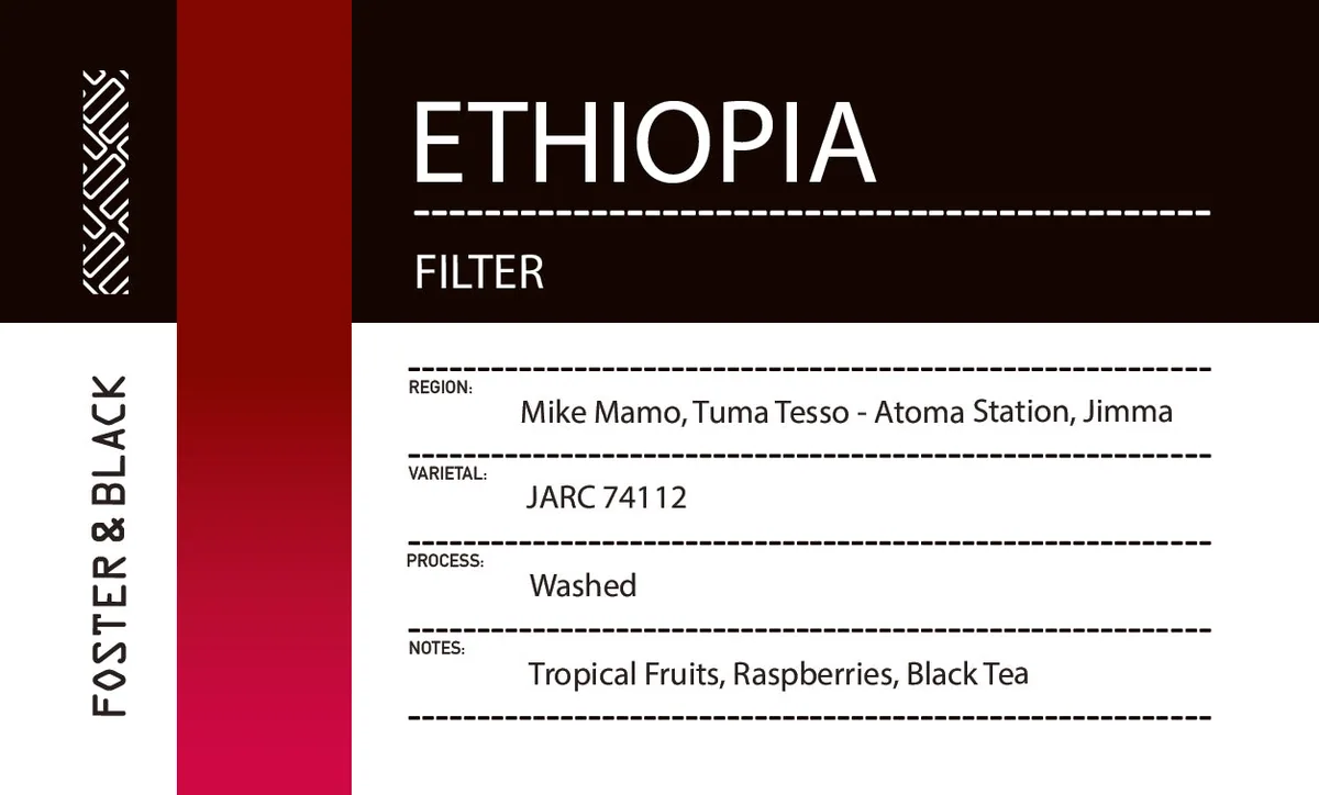 ethiopia - tuma tesso {filter} coffee by foster & black specialty coffee roastery