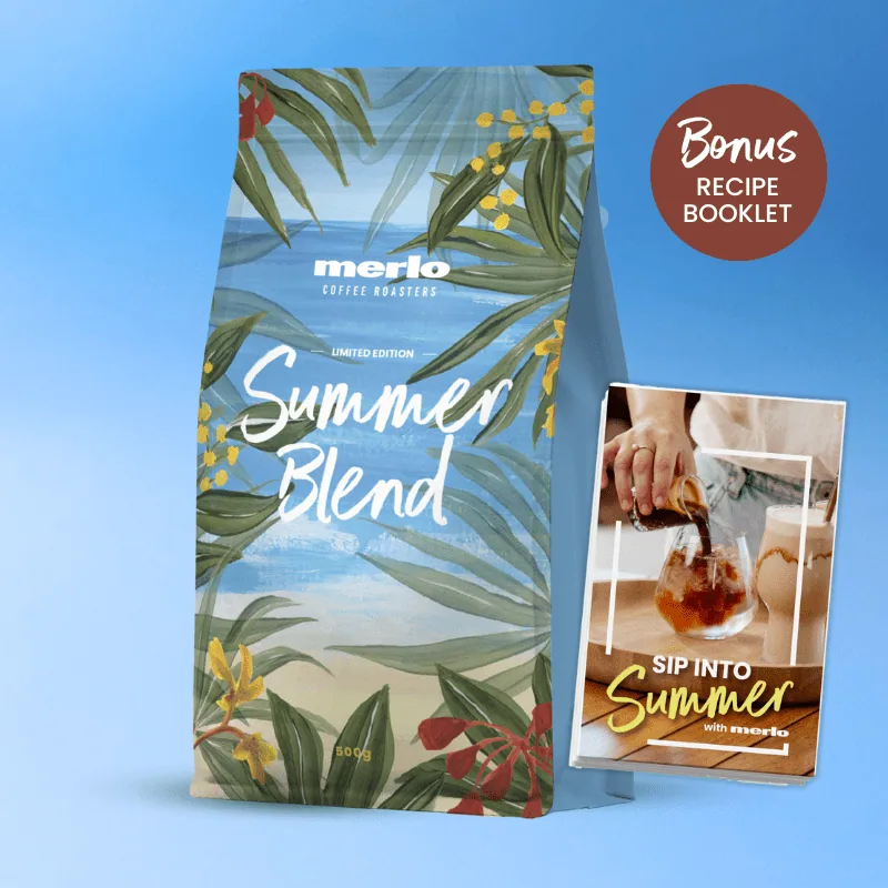 summer blend coffee by merlo coffee cafe brisbane city | george street