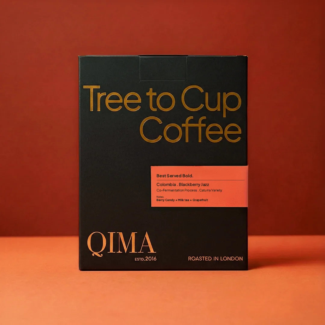 colombia . blackberry jazz coffee by qima cafe
