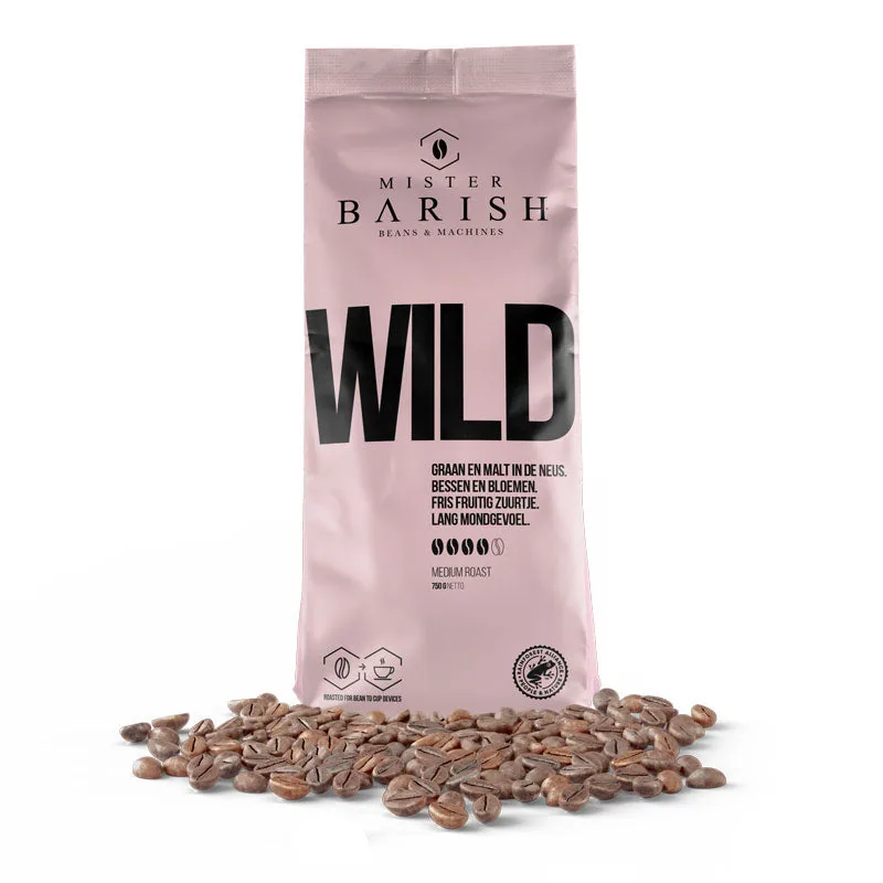 wild - mister barish - koffiebonen - 10 x 750gr coffee by mister barish beans & machines
