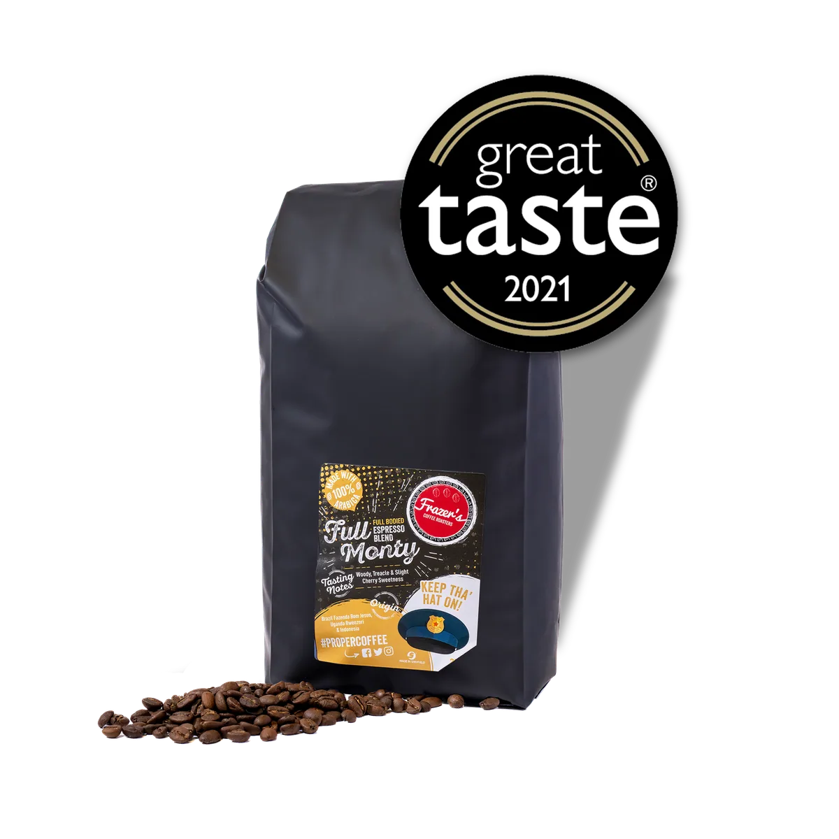 full monty espresso coffee by frazer's coffee roasters