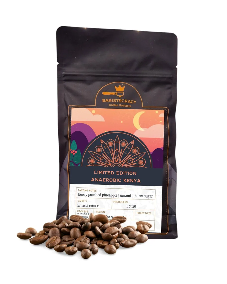 limited edition anaerobic kenya coffee by baristocracy coffee