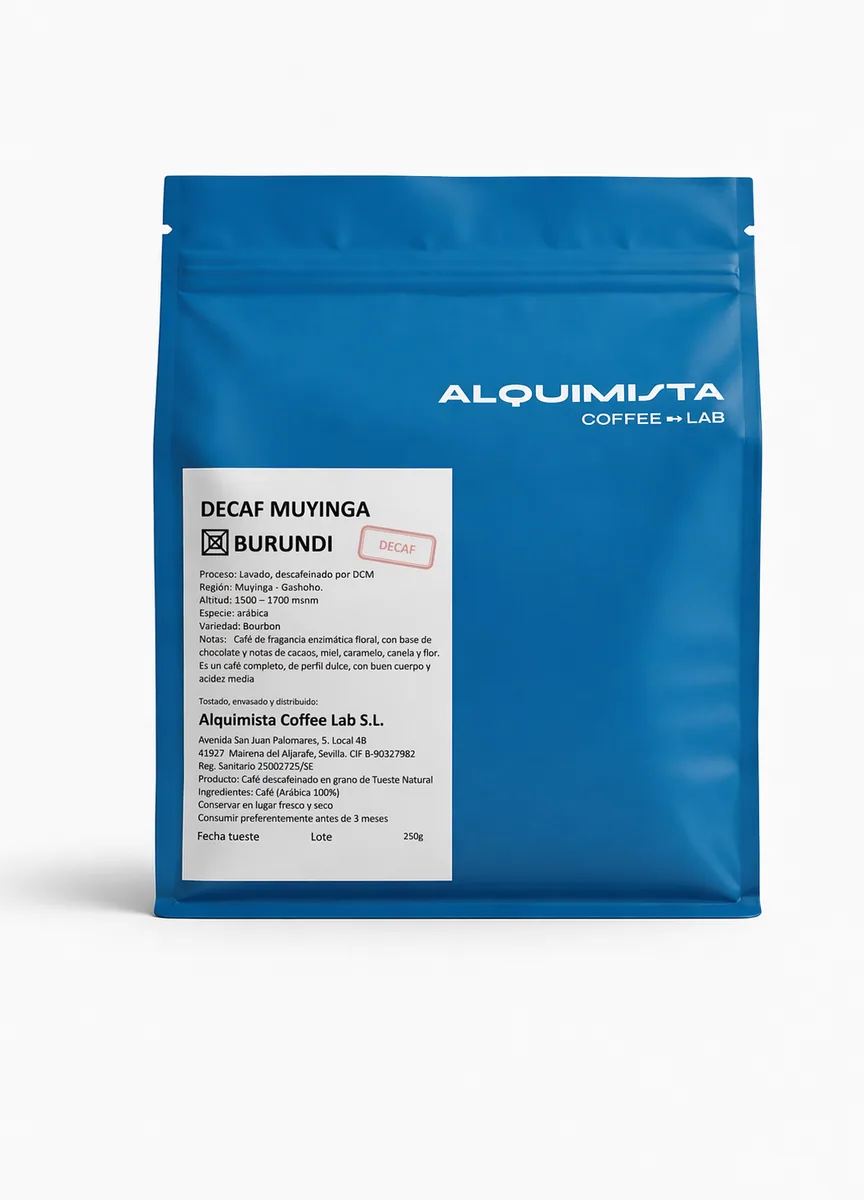 decaf burundi muyinga (dcm) 250g coffee by alquimista coffee lab