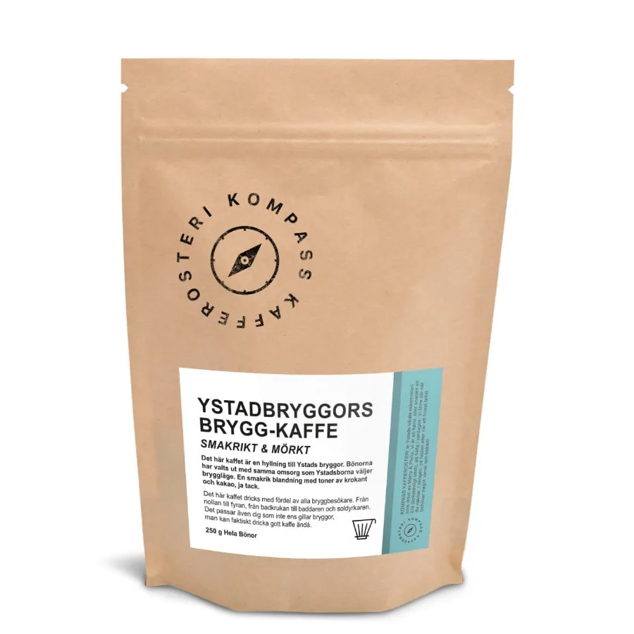 ystadbryggors bryggkaffe – 250g - ethiopia + honduras coffee by kompass kafferosteri