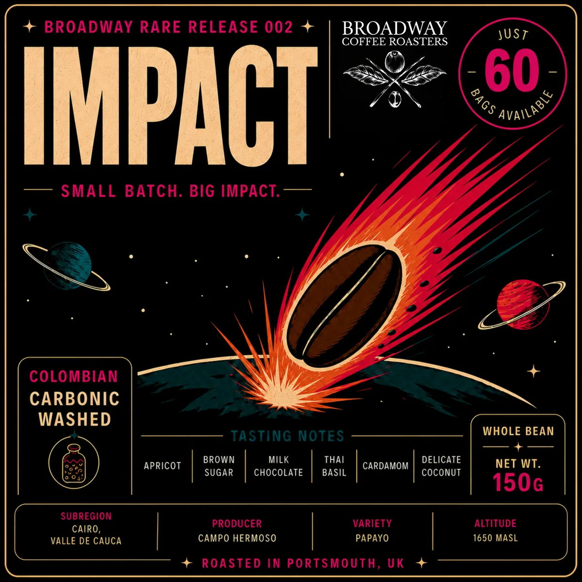 impact (carbonic maceration) 150g coffee by broadway coffee roasters limited