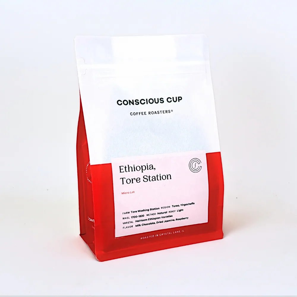 ethiopia, tore station coffee by conscious cup coffee roasters - crystal lake