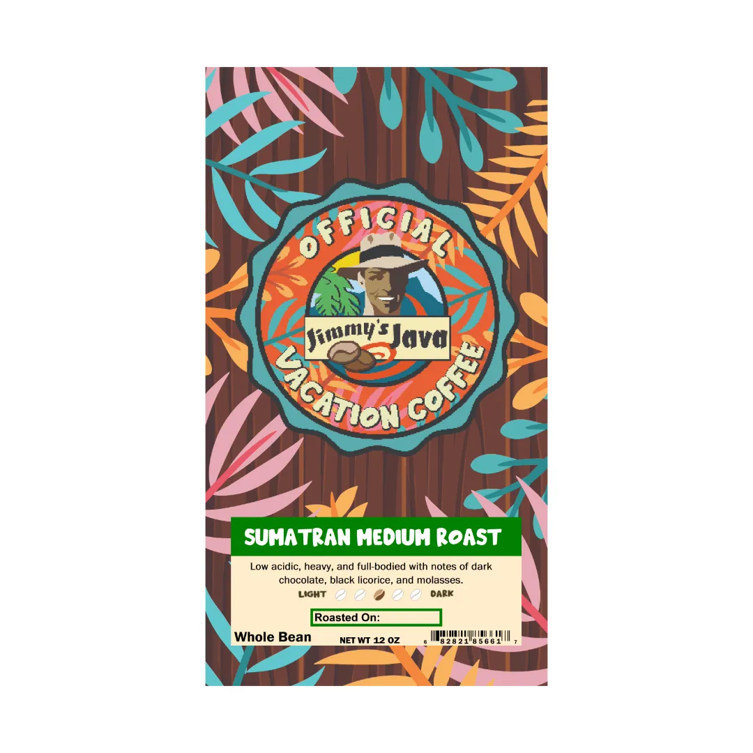 4oz bag of sumatran takengon kkgo medium roast coffee coffee by jimmy's java