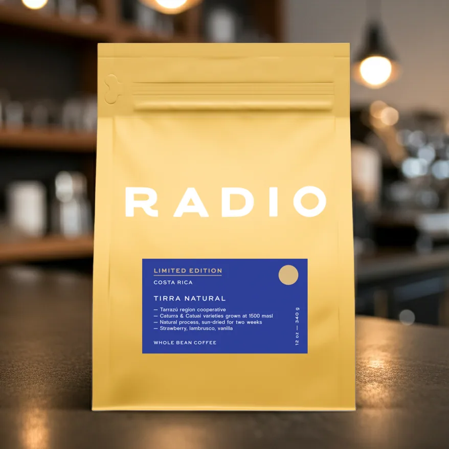 costa rica: tirra natural coffee by radio roasters coffee