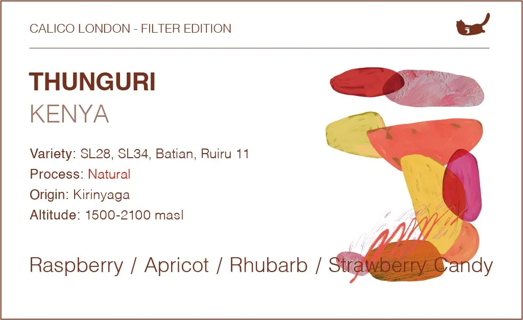 kenya thunguri - natural coffee by calico coffee