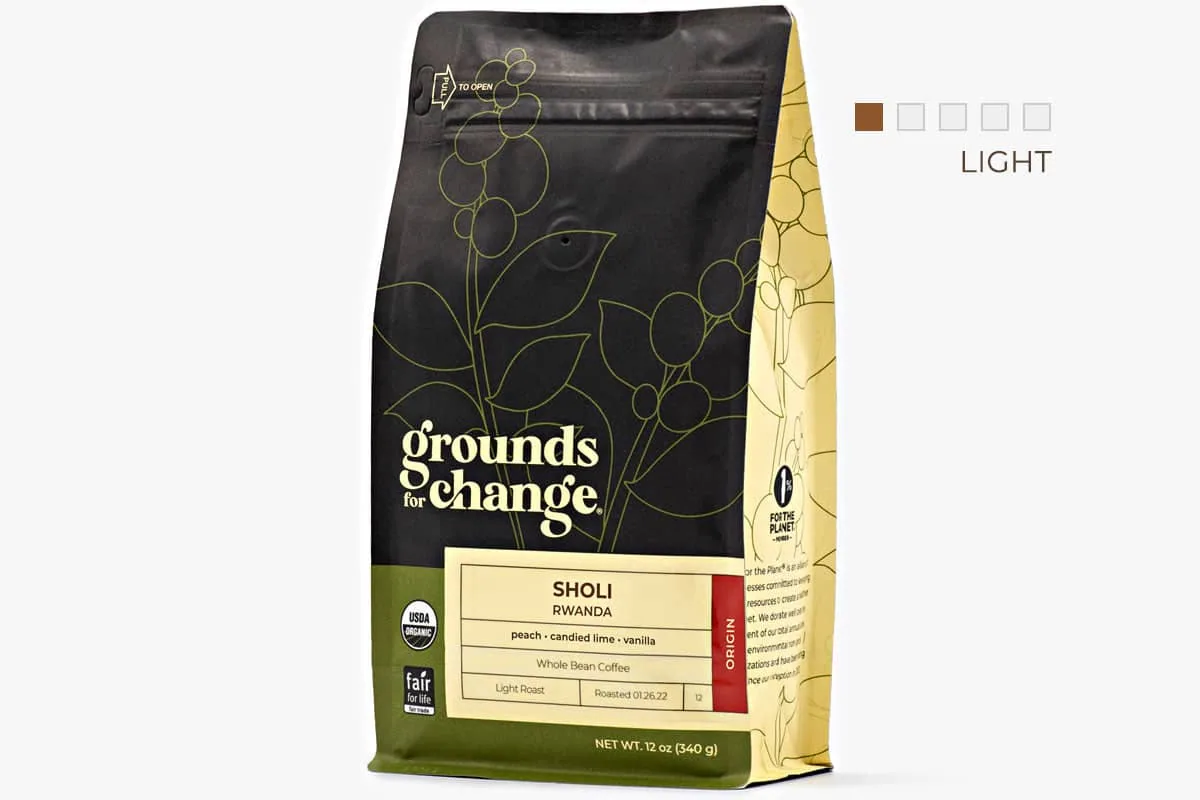 rwanda "sholi" coffee by grounds for change coffee