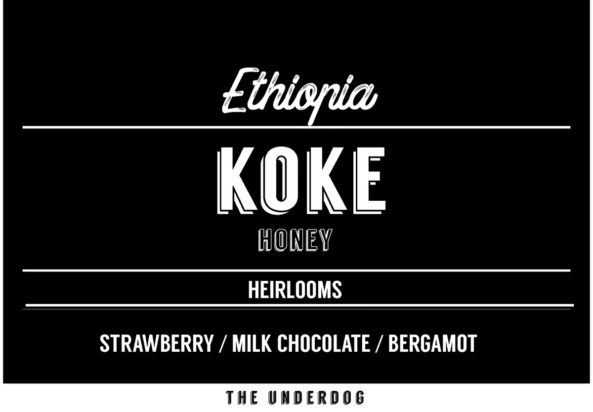 ethiopia, koke honey, 200 g - ethiopia coffee by the underdog