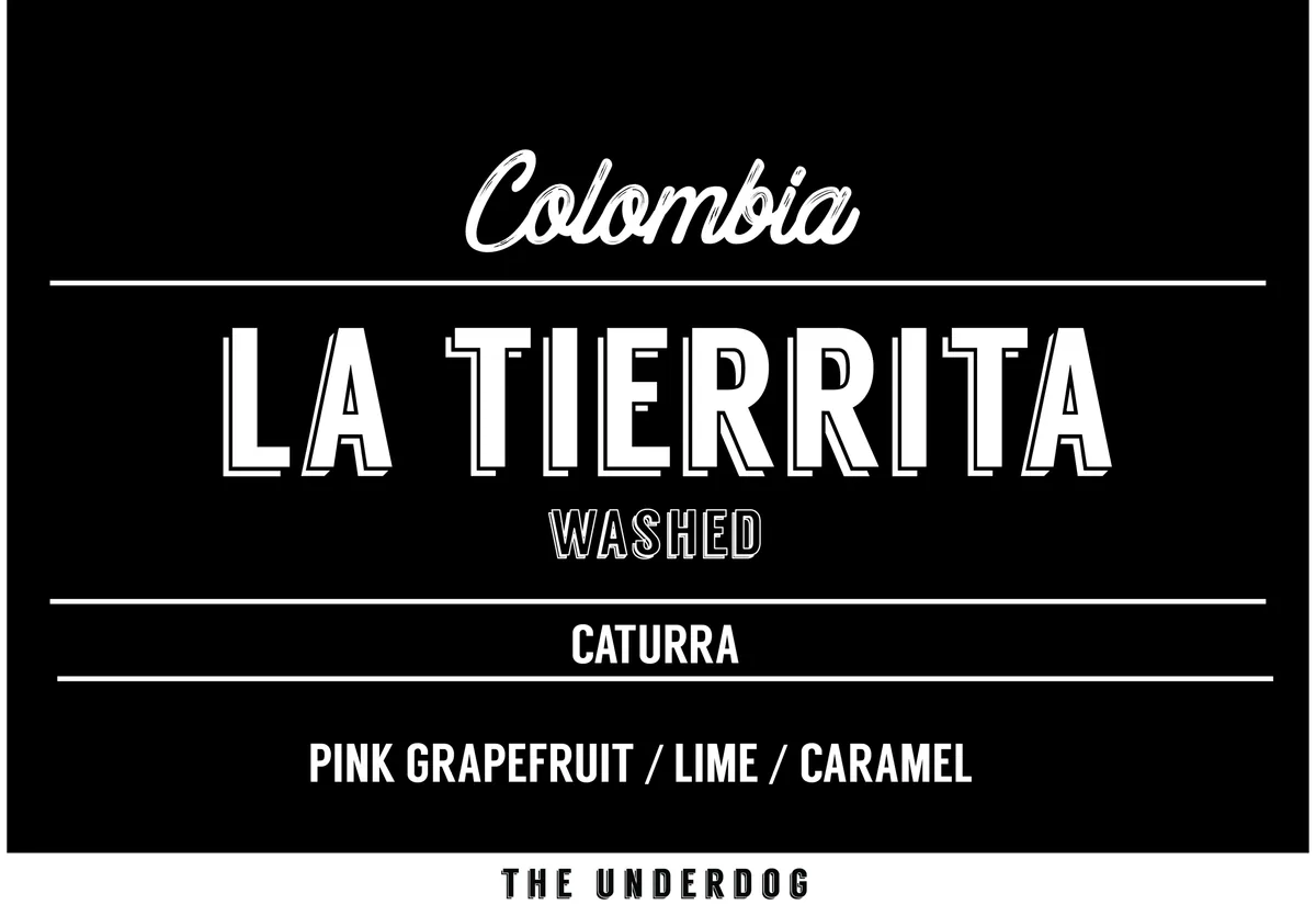 colombia, la tierrita, 200 g - colombia coffee by the underdog