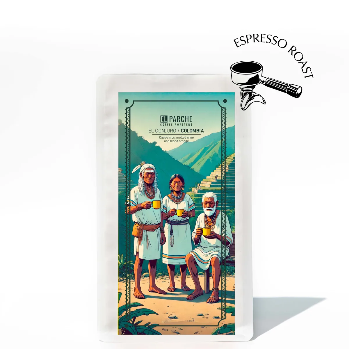 el conjuro - special espresso blend coffee by el parche coffee roasters cafe