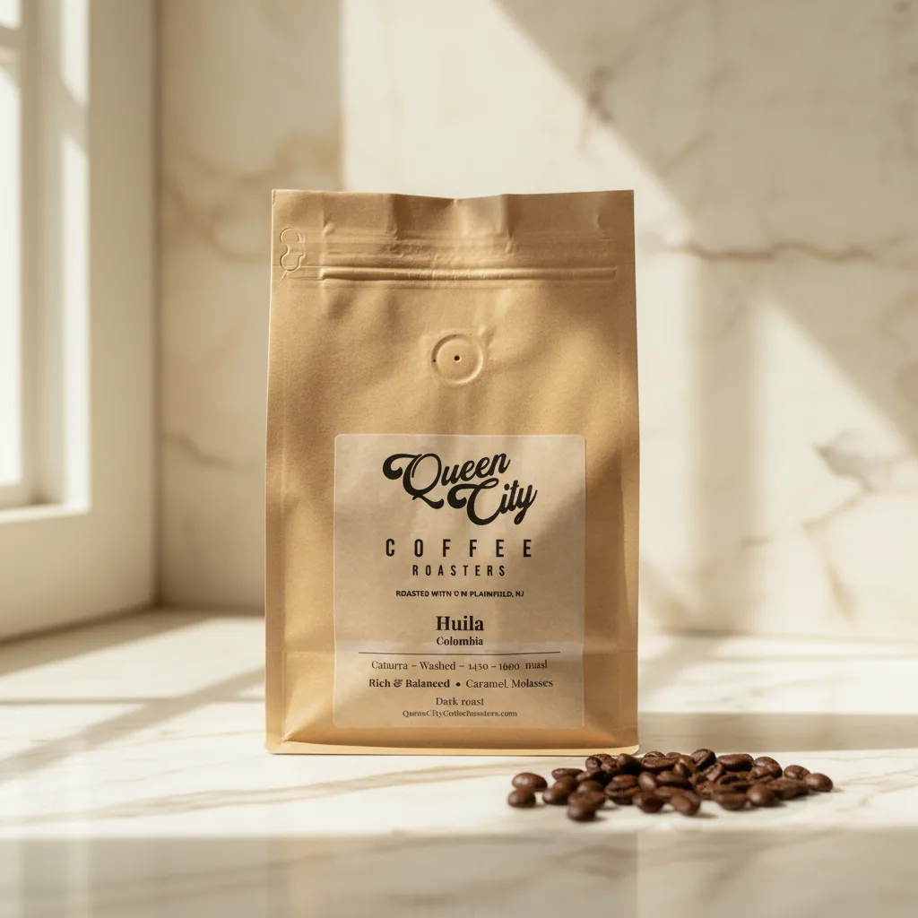 colombia huila coffee by queen city coffee roasters