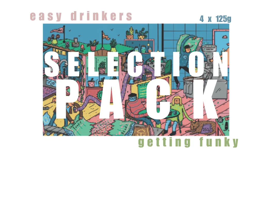 4 x 125g selection pack coffee by crankhouse coffee