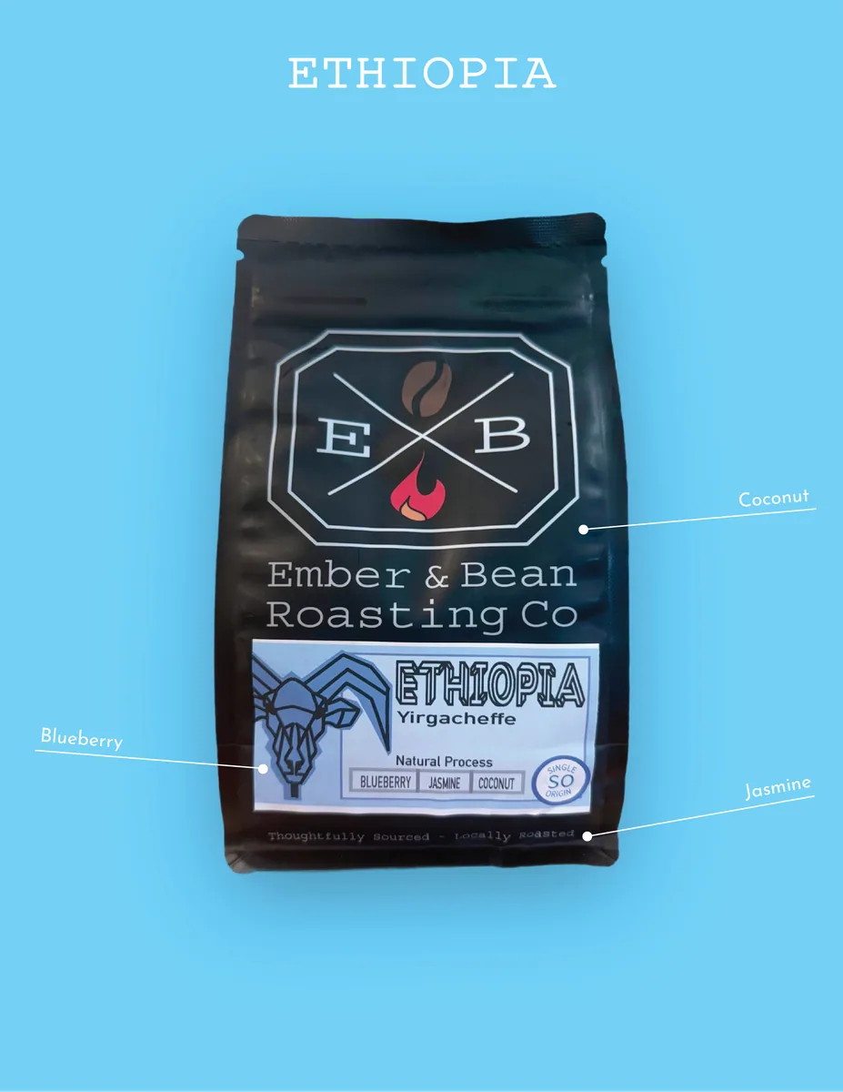ethiopia coffee by ember and bean roasting co