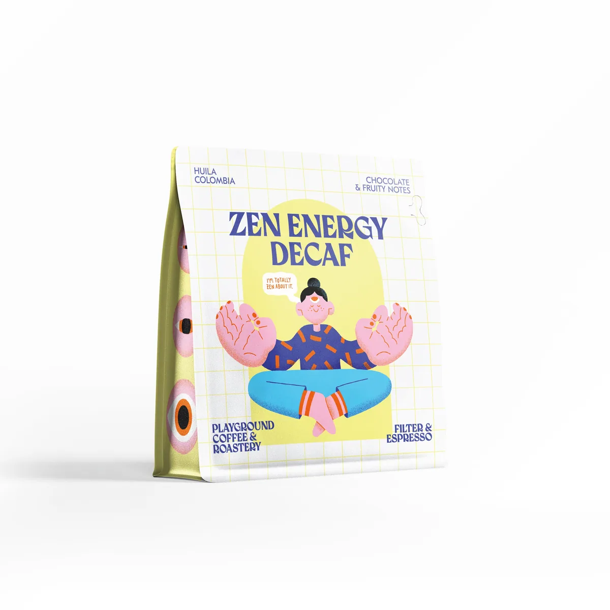 zen energy decaf espresso / filterkaffee - colombia coffee by playground coffee st. pauli