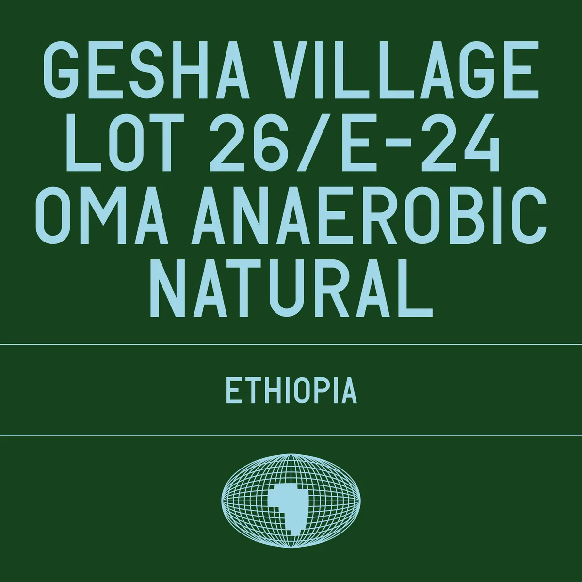 gesha village - lot 26/e-24 oma anaerobic natural - ethiopia coffee by datura
