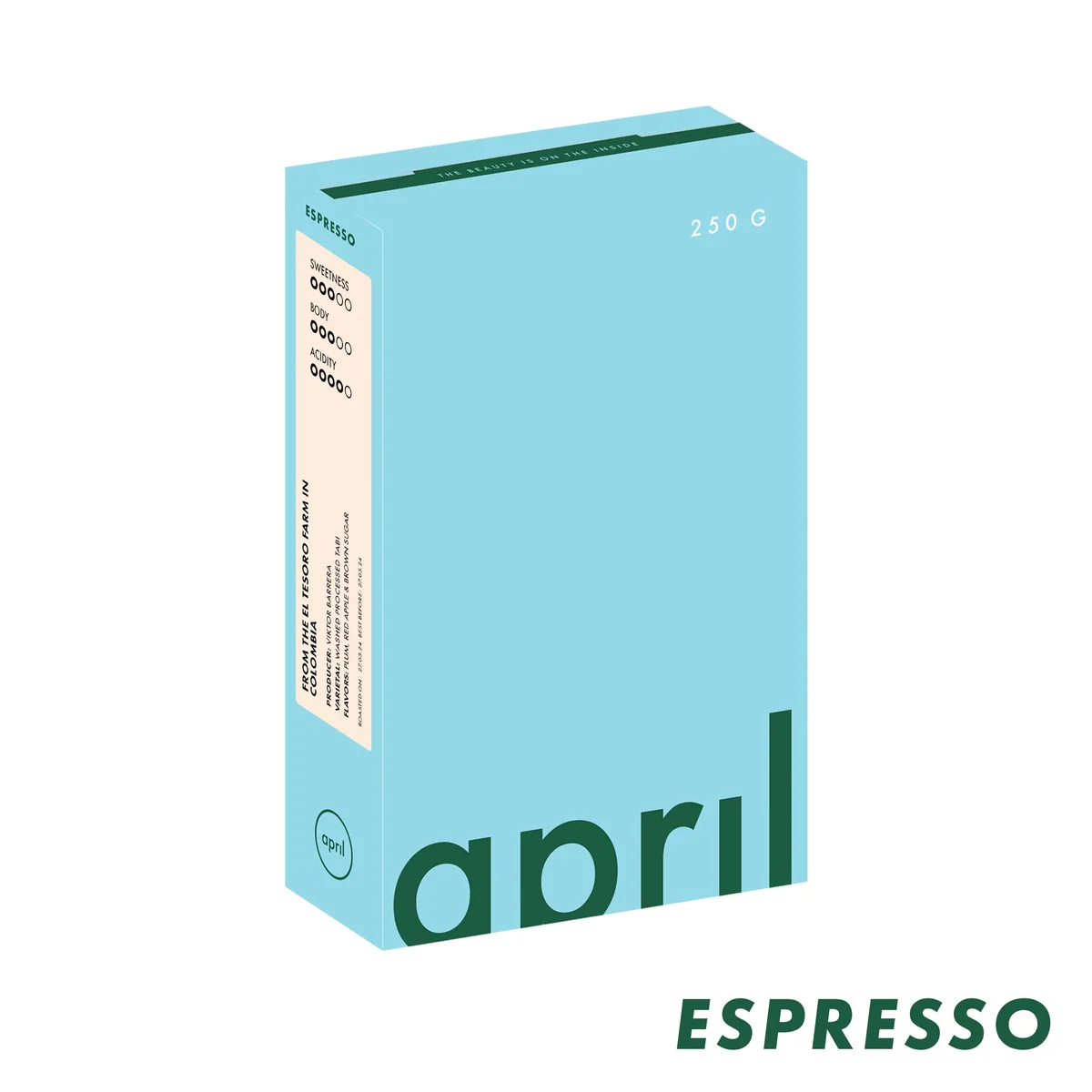el tesoro - colombia - washed tabi - colombia coffee by april coffee roasters