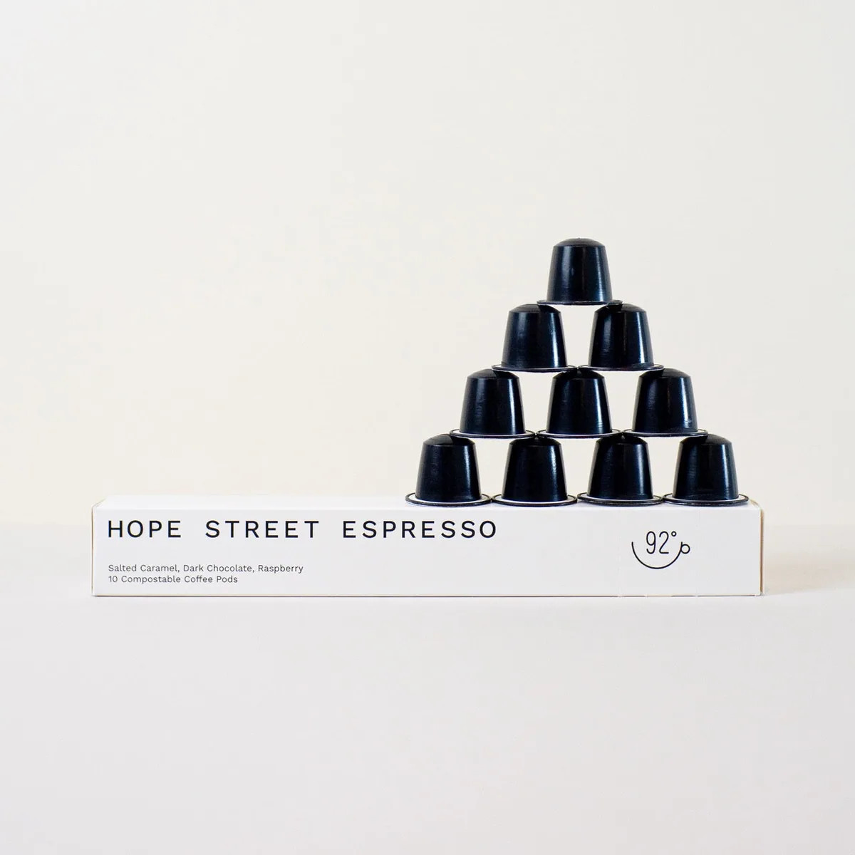 hope street espresso compostable pods coffee by 92 degrees