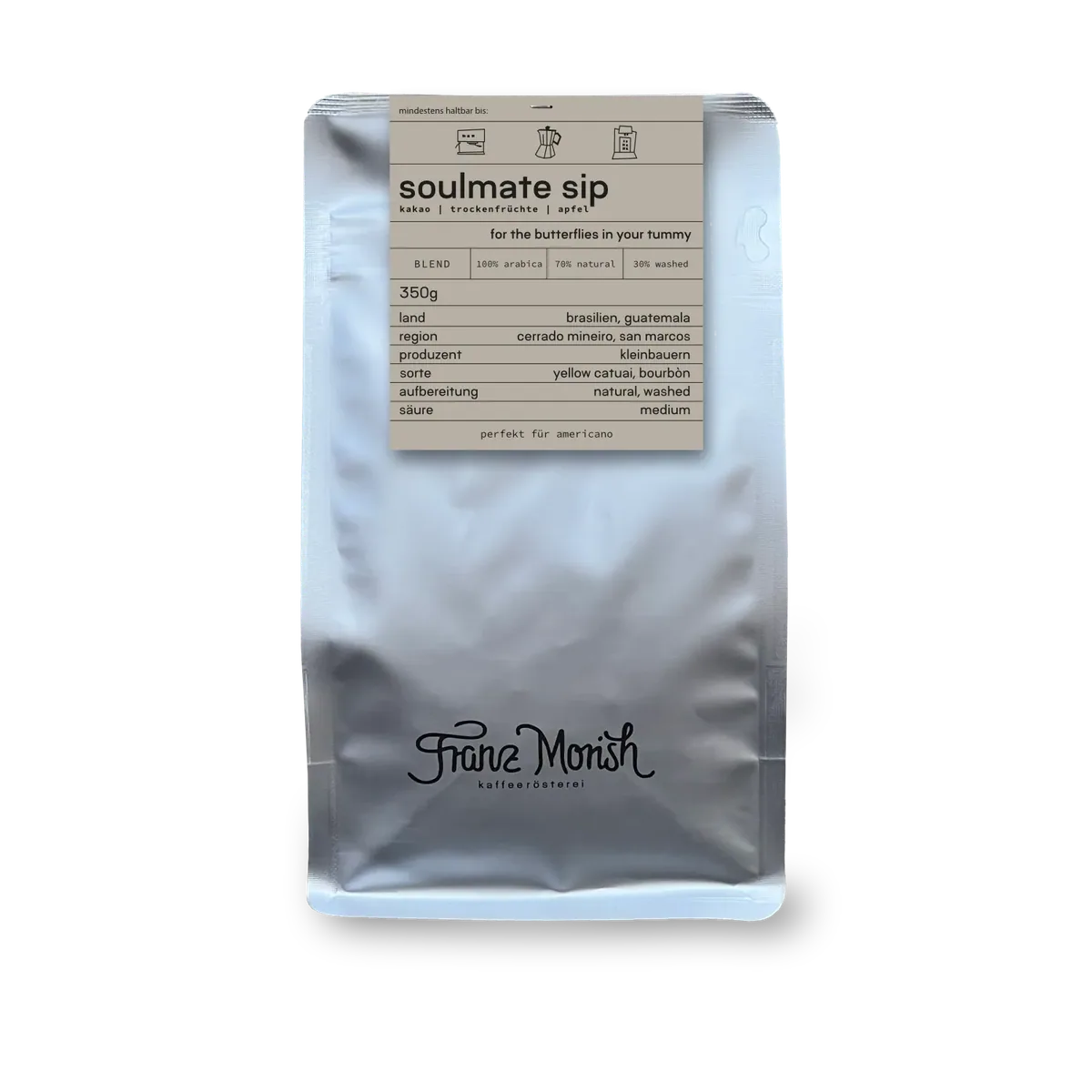 soulmate sip - espresso coffee by franz morish coffee roastery