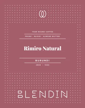 rimiro natural - burundi coffee by blendin coffee club