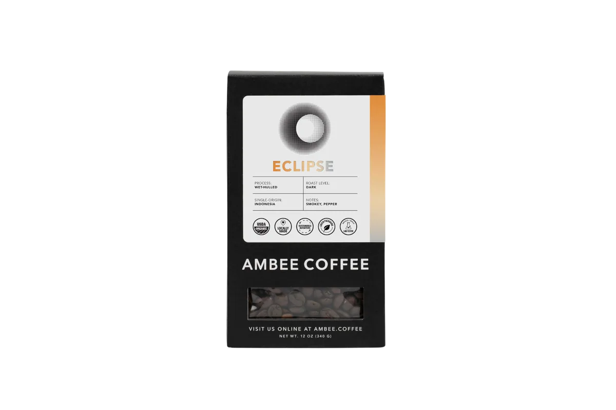 eclipse – 12oz organic whole bean coffee box coffee by ambee coffee co.