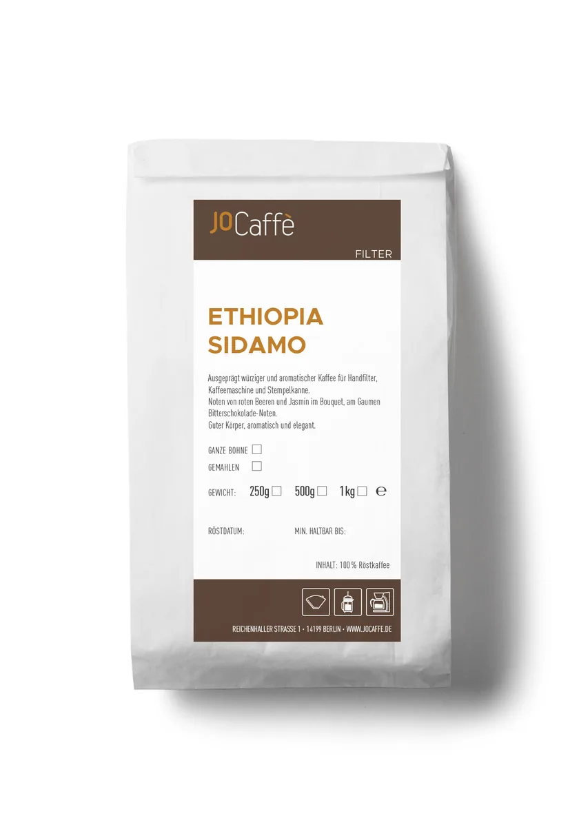 ethiopia sidamo coffee by jocaffè rösterei & maschinen