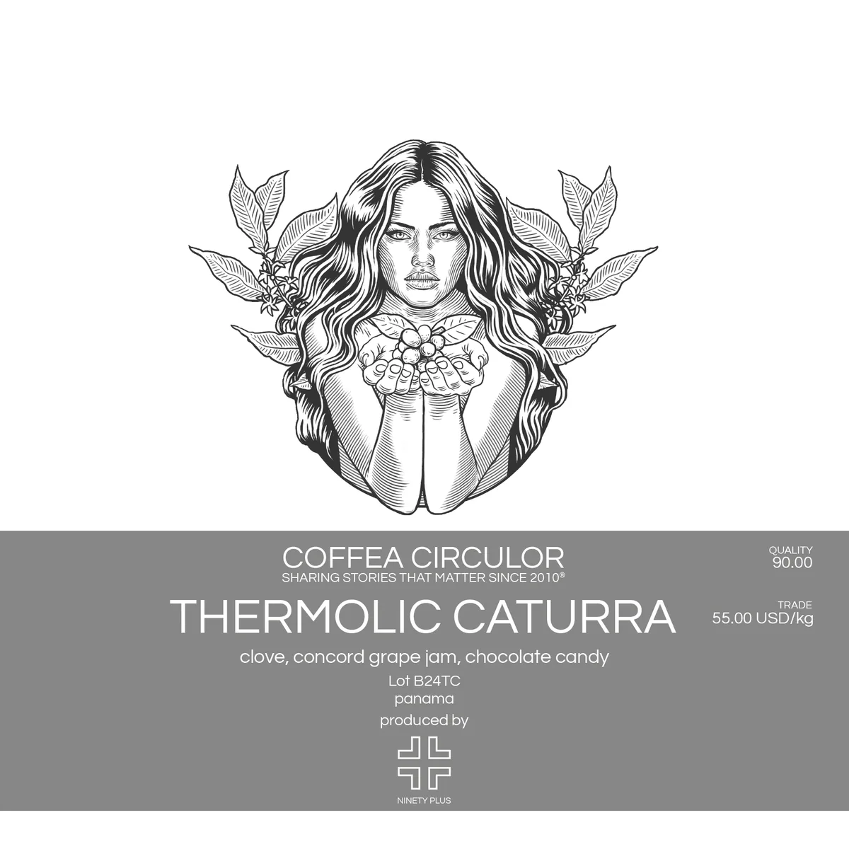 panama ninety plus thermolic caturra ax (legacy drima zede characteristics) - panama coffee by coffea circulor