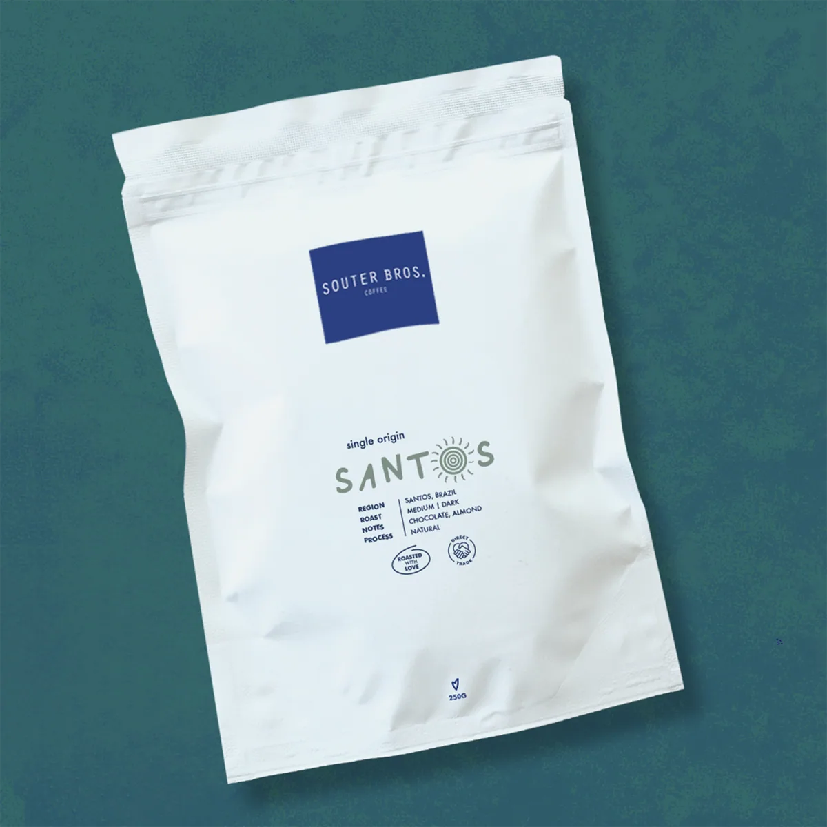 single origin brazil santos coffee — dark chocolate & roasted almond | souter bros. coffee by souter bros.