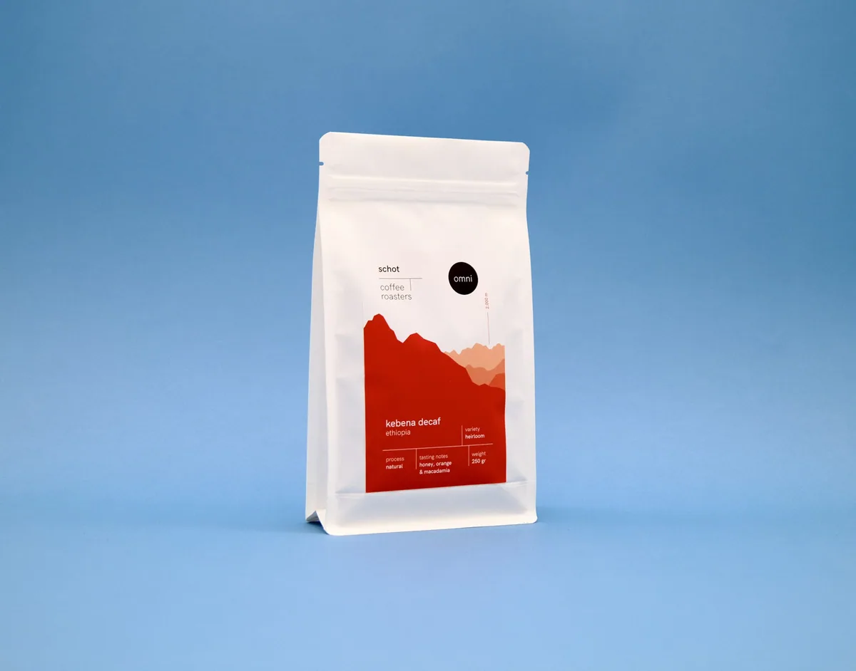 ethiopia kebena natural decaf coffee by schot coffee roasters