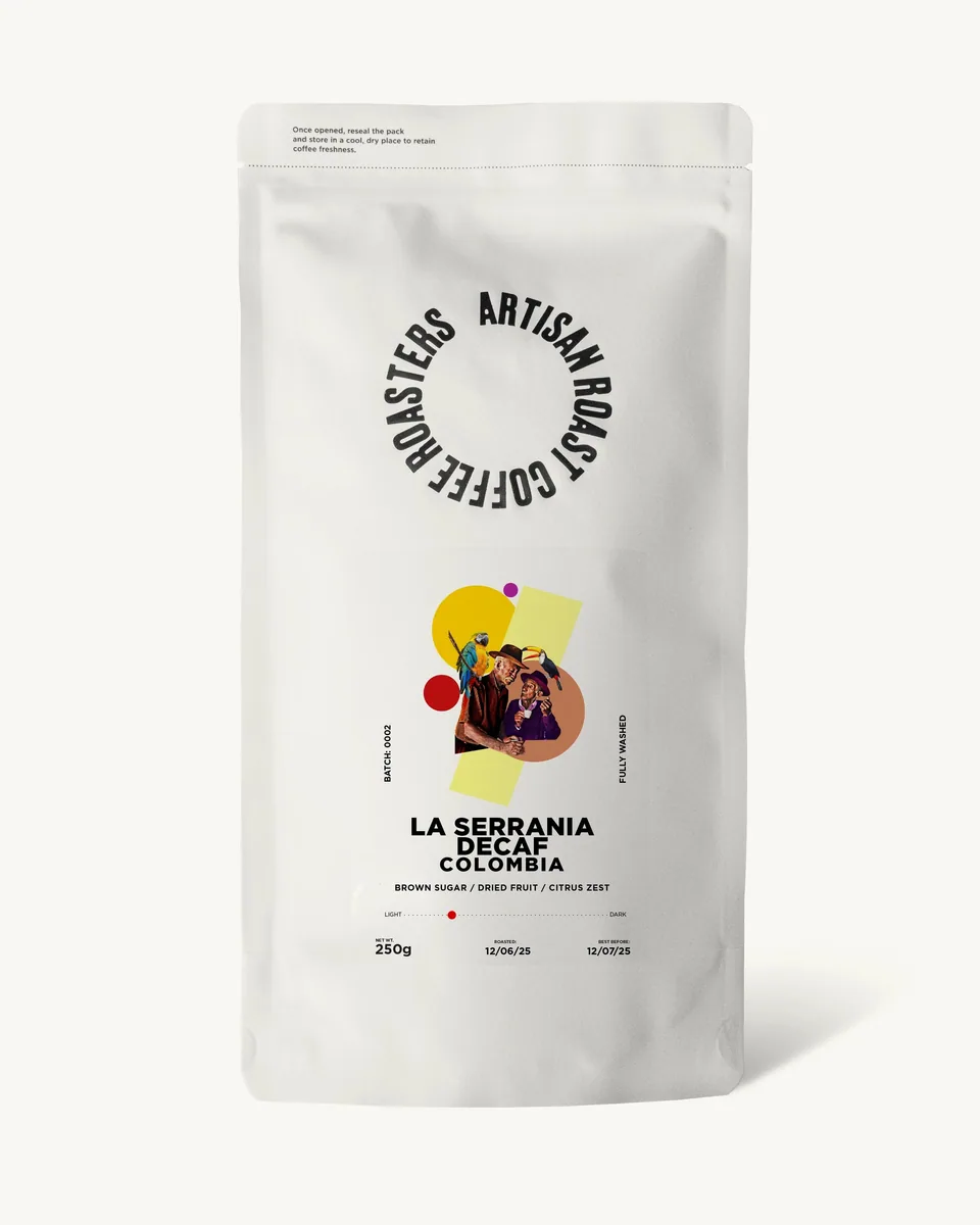 la serrania decaf coffee by artisan roast leith walk