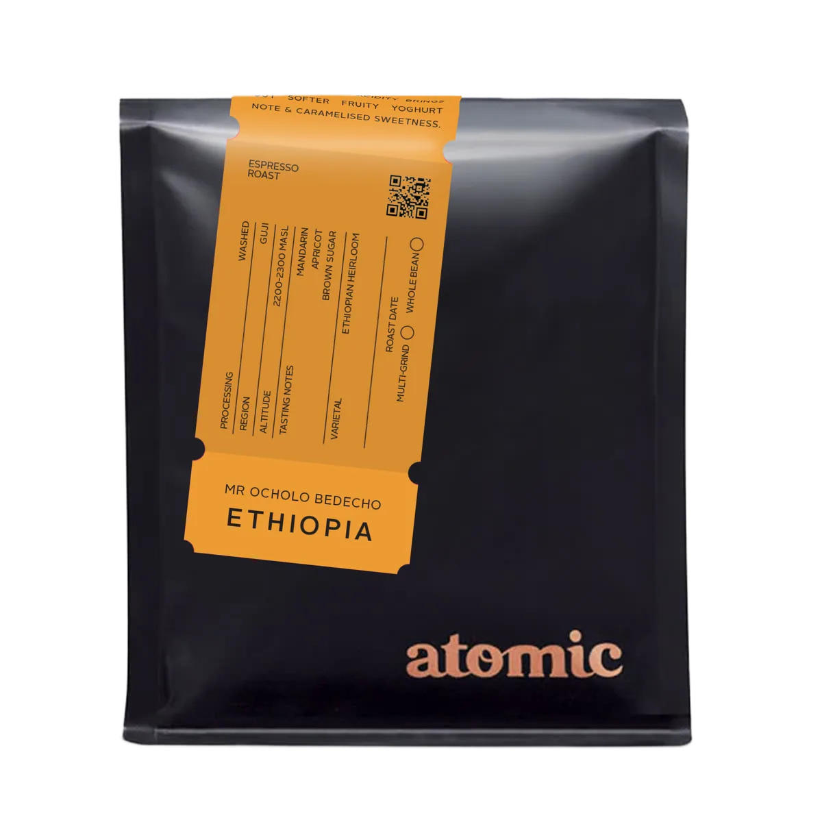 ethiopia mr ocholo bedecho | espresso roast coffee by atomic coffee roasters